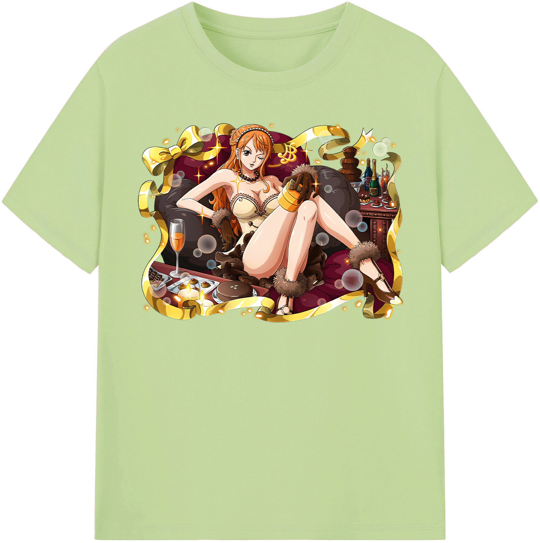 ワンピース ナミ ONE PIECE Nami 綿100％半袖Tシャツ（フロントプリント）